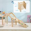 NAYSAYE Playground Slide Toddler Climbing Playset with Foldable Pikler Ramp and Seesaw for Indoor Gym, Multicolor, 27.6"*35"*34.6" - 3 of 4