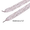 INSPIRE CHIC Leopard Ribbon Pattern Flat Wide Lace Shoelaces for Sneakers 1 Pair - 3 of 4