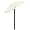 vidaXL Beach Umbrella Sand Yellow 70.9 in.x47.2 in. - 4 of 4