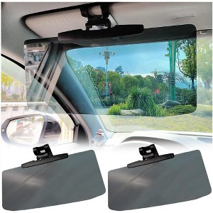 Car Sun Visor Extenders, Anti-Glare & UV-Blocking, Adjustable Angle, Universal Fit, 12.6" x 5.7", 1-Pack - 1 of 4