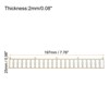 Unique Bargains Wood Miniature Garden Decorative Picket Fence 7.76 Inch Wood 2 Pcs - 2 of 4