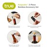 True Keepsake 2 Piece Bamboo Wine Opener Accessory Set -Includes Corkscrew Opener and Bottle Stopper-Stainless Steel Manual Bottle Opener,Cork Stopper - 4 of 4