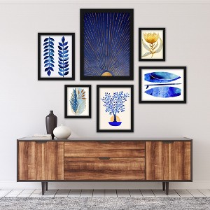 Americanflat Modern Botanical (Set Of 6) Framed Prints Gallery Wall Art Set 6 Piece Black Framed Prints Gallery Wall Set 3 By Modern Tropical - 1 of 4