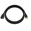 Monoprice USB 2.0 Extension Cable - 10 Feet - Black | Type-A Male to USB Type-A Female, 28/24AWG, Gold Plated Connectors - 4 of 4