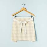 Gingham Woven Waist Apron Ivory/Cream - Hearth & Hand™ with Magnolia