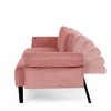 GDFStudio Susie Convertible Velvet Tufted Twin XL Sofa Bed with Adjustable Armrests Backrest - 3 of 4