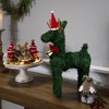 Northlight Reindeer with Santa Hat, Bell and Bow Artificial Pine Christmas Decoration - 16" - 4 of 4