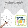 Big Dot of Happiness Colorful Baby Shower - Baby Shower Giant Greeting Card - Big Shaped Jumborific Card - 3 of 4