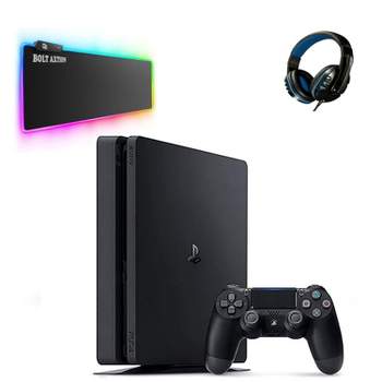 Sony Playstation 4 Slim Gaming Console 500gb Black With Manufacturer  Refurbished : Target