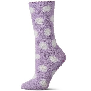 Memoi Women's "Wishing You An Espresso Recovery" Cozy Sock & Gift Bag Set Lilac One Size - 1 of 4