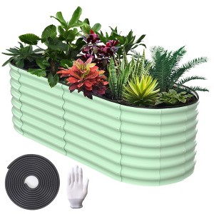 ODK Raised Garden Bed, Large Outdoor Planter Boxes Kit with Galvanized Steel, Open-Ended Base Design, Durable Raised Bed for Gardening - 1 of 4