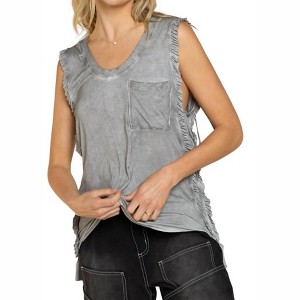 Women's Never Before Lace-Up Back Tank - POL - 1 of 4