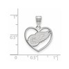 Black Bow Jewelry Sterling Silver Detroit Red Wings NHL Pendant - 2 of 3