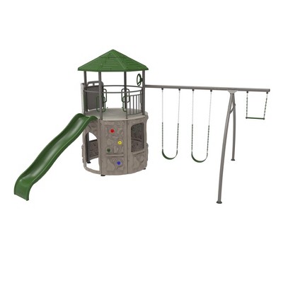 Lifetime Children’s Adventure Tower Playset, Green and Brown (91200)