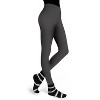 Memoi Women's Charcoal Stripe Cozy Sock And Legging Set - 2 of 4