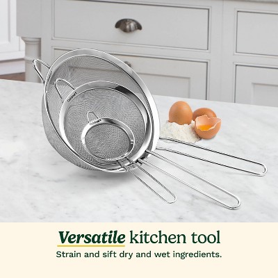 Cuisinart 3-Piece Stainless Steel Mesh Strainer Set