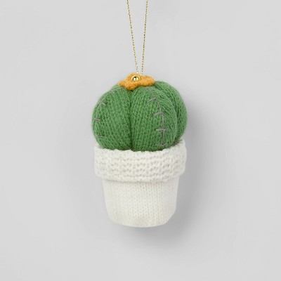 Cactus Flower Ornament with White Pot - Wondershop™