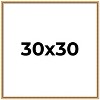 PosterPalooza | Square Classic Modern Gold Picture Frame - UV Acrylic, Foam Board Backing, Hanging Hardware - 2 of 4