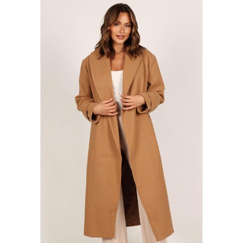 Camel duster sale coat womens