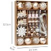 50ct Christmas Ball Ornaments, Shatterproof Baubles Decorative Hanging Ornaments Set for Xmas Tree Holiday Party Decor Wreath Garland, Champagne - 3 of 4