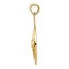 Black Bow Jewelry 14k Yellow Gold Compass Pendant, 14mm, 20mm or 22mm - 2 of 4