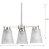 Progress Lighting Tanner 3 - Light Chandelier in  Brushed Nickel - 3 of 4
