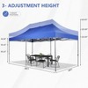 Ainfox 10ft x 20ft Outdoor Gazebo Canopy Tent without Sidewalls Heavy Duty Tent for Party Wedding Events Beach BBQ - 2 of 4