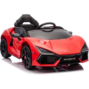12V Licensed Lamborghini Revuelto Kids Ride-On Car, Battery-Powered Electric Sports Car with Remote Control, Bluetooth, USB, Music - 1 of 4