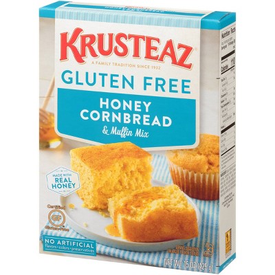 Krusteaz Gluten Free Honey Cornbread & Muffin Mix - 15oz : Target