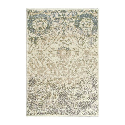 Floral Damask Geometric Indoor Runner or Area Rug by Blue Nile Mills
