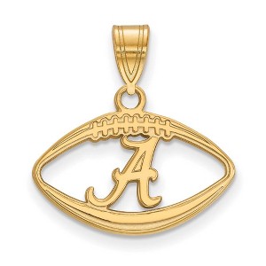 Black Bow Jewelry 14k Yellow Gold Plated Sterling Silver Alabama Crimson Tide NCAA Pendant - 1 of 3