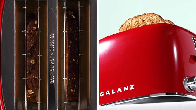 Galanz Americas Retro 2 Slice Toaster-Red, 2 of 9, play video