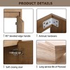 Lyngins Compact Wall-Mounted Bathroom Vanity with Sink, Floating Vanity with Round Single Ceramic Basin & Bottom Storage, Eco-Friendly Plywood - 4 of 4