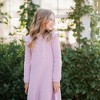 Girls' Organic Long Sleeve Flutter Detail Sweater Dress, Kids - 2 of 4