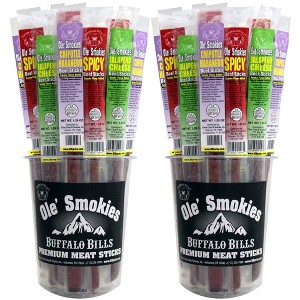 Buffalo Bills 15-ct Assorted Hot Ole Smokies (Beef Sticks) - Two 15-ct Tubs - 1 of 4