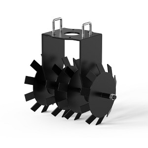 2 Pcs Disc Harrow Implements for ATC UTV, 15.7" Wide Food Plots Disc Harrow Plow Scraper Blade with 2" Receiver for Improving Soil Quality Crop Yield - 1 of 4