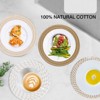 Itopfox Cotton Thread Weave Trivets for Pots and Pans - Set of 4 Large Heat Resistant Coasters and Hot Pads to Protect Countertops and Tables - 3 of 4