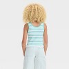 Girls' Scoop Neck Seamless Ringer Tank Top - art class™ - 2 of 3