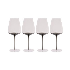 Hotel Collection Smoke Stem Wine Glasses - Stylish Tinted Long Stem Wine Glasses - 1 of 1