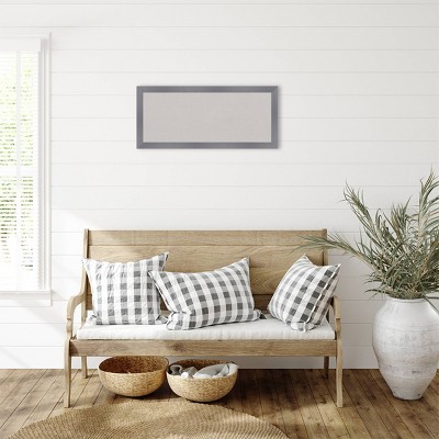 Edwin Gray 32" x 14" Wood Frame Cork Bulletin Board
