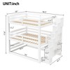 Full Size Triple Bunk Bed with Storage Staircase, Separate Design Wood Bed Frame - ModernLuxe - 3 of 4