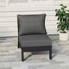 WestinTrends  Avalon Outdoor HDPE Deep Seating Modular Armless Patio Chair with Patio Cushions - 2 of 4