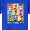 Bored Of Directors Colorful Boxes Crew Neck Short Sleeve Royal Blue Women's T-shirt - 2 of 2