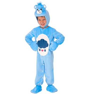 Rubies 702764M000 Care Grumpy Bear Comfy-wear kostuum met capuchon jumpsuit voor volwassenen, mannen, vrouwen, cartoon, multi, medium Halloween Halloween