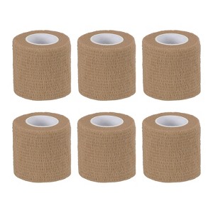 Unique Bargains Self-Adhesive Elastic Breathable Athletic Tapes 6 Rolls - 1 of 4