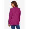 Woman Within Plus Size Perfect Long-Sleeve Cardigan - 3 of 4