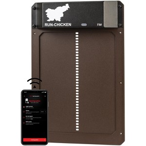 RUN-CHICKEN Automatic Coop Door - Classic with Bluetooth Control (Brown) - 1 of 1