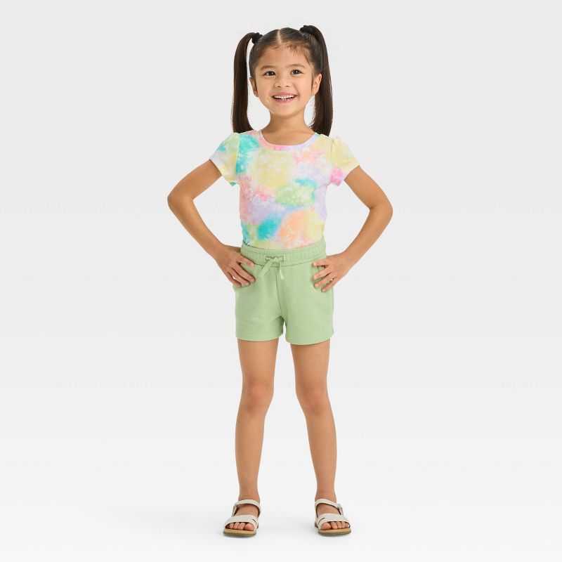 Toddler Girls' Rainbow Tie-Dye Short Sleeve T-Shirt - Cat & Jack™, 4 of 5