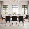 Farmhouse Faux Leather Dining Chairs Set of 4,Modern Design Upholstered Dining Chair for Kitchen,Dinging Room,Living Room,Indoor Furniture-Tanpinhause - 3 of 4