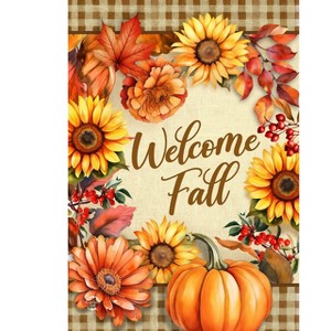 Briarwood Lane Double Sided House Flag 40x28 For Outdoor Welcome Fall Flowers For Fall House Flag - 1 of 4